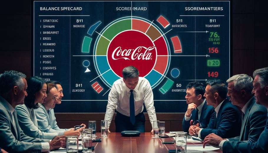 Leadership & Management, Balancing Leaderships and Management Style, Balance Score Card at Coco Cola